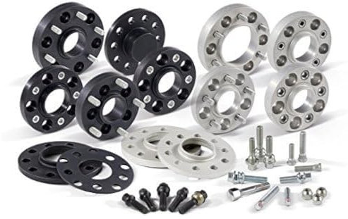 H&R DRA-System Spürverbreiterungsatz 70mm pro Achse - Lochkreis 5x112 - Mittenzentrierung 57,1mm - System M14x1,5 - kompatibel mit Audi/Ford/Bentley/Seat/Skoda/Volkswagen - Schwarz