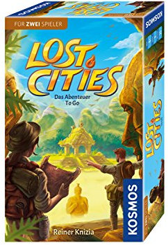 KOSMOS 711429 - Lost Cities - Das Abenteuer to go, Abenteuerspiel ab 2 Personen ab 8 Jahre, Mitbringspiel, Familienspiel, Gesellschaftsspiel, Reisespiel, kleines Geschenk, Mitbringsel