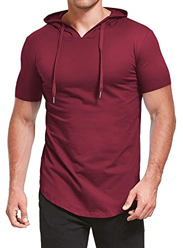 AIYINO Men's S-3XL Long Sleeve Fashion Athletic Hoodies Workout Sweatshirt Hip Hop Pullover Hooded