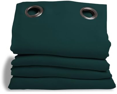 Moondream DecibelControl™ Rideau Anti-Bruit 3en1 | Isolation Phonique | Thermique Hiver+Été | 100% Occultant | Technologie Brevetée | Fabrication UE | Oeillets | Vert MC228 | 140L x 260H cm