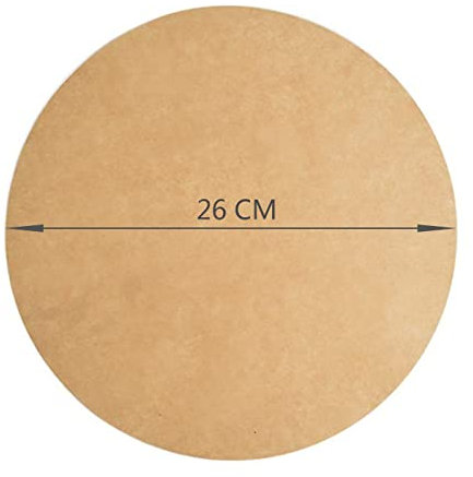 100 Hojas Ø26cm Papel Horno Freidora Aire Redondo, Pergamino Resistente al Calor A Prueba de Aceite y Fugas Recubrimiento Antiadherente Sin Blanquear Papel Vegetal (Ø26CM-100 hojas)