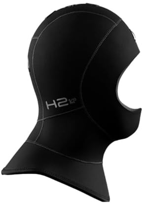 Waterproof H2 5/10 mm Polar EVOLUTED huvudskydd med ventil (M) i svart, neopren, vinter, unisex, M, vattentät, huva, huvudband, huvudmössa