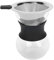 goodstumbler Juego de cafetera de vertido: juego de cafetera manual de vidrio reutilizable con filtro de acero inoxidable, para verter sobre gotero de café (200 ml)