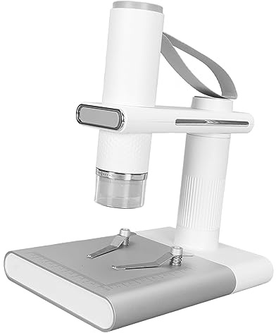 Chiyyak Microscopio Digital USB, Microscopio Digital Inalámbrico Indicador LCD LCD Libertador de Usuarios 1080p HD 800 MAh para de Observación de Insectos para iOS