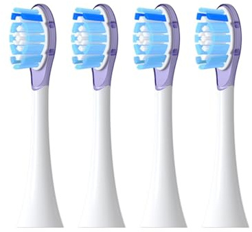 Ersatzbürstenköpfe, kompatibel mit Philips Diamond Series HX6064 HX6930 HX6730 Sonic Electric Toothbrush Vacuum Düse A3(4 purple A3)
