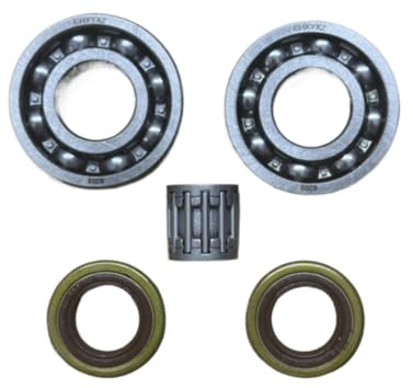 Paraolio con cuscinetto a sfera della biella dell'albero motore 503993404 compatibile con la motosega 385 390 390XP CS2186 CS2188(Bearing Seal)