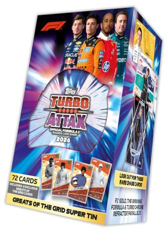 Topps Formula 1 2026 Turbo Attax – Super Tin – Greats of the Grid