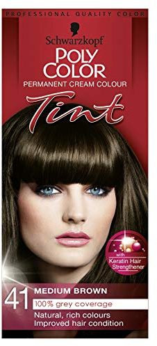 Schwarzkopf Poly Tint Colour, Medium Brown Number 41 - Pack of 3
