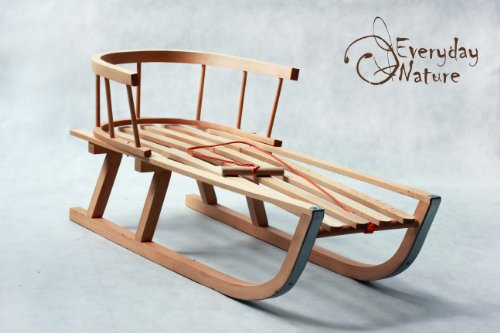 Norimpex Luge en bois avec dossier capacité de charge jusqu'à 30 kg