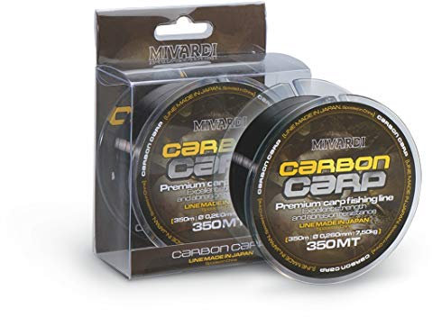 Carbon Carp 600 m Monofile Schnur Karpfen Angelsehne 0,235 mm (0,320 mm)