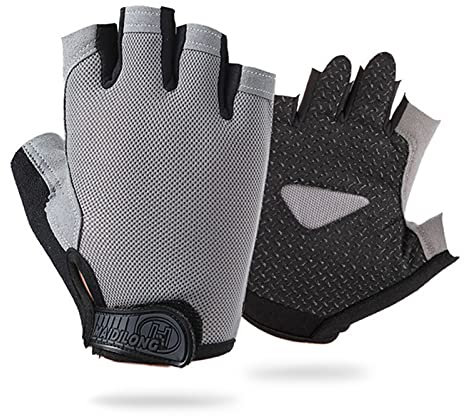 Keleily Fahrradhandschuhe für Kinder,1Paar Kinder Sport Handschuhe,Fahrradhandschuhe Gel gepolsterte Fingerlose Sporthandschuhe Straßenreithandschuhe für Camping Training Rudern Yoga