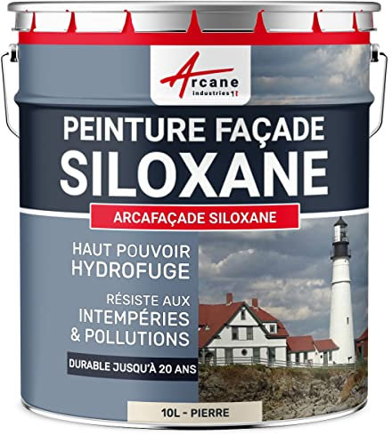 Pintura Siloxano - ARCAFAÇADE SILOXANE - Piedra - RAL 090 90 10 - ARCANE INDUSTRIES