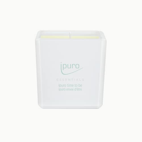 ipuro time to be Duftkerze - dekorative & relaxende Duftkerzen im Glas - Intensive Duftkerzen mit frischen Zitrusfrüchten - stilvolle Kerze für EIN entspannendes Dufterlebnis 125 g