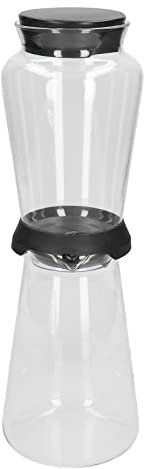 900ml Ice Cold Brew Dripper Cafetera Gotero de vidrio de borosilicato alto Cafetera helada Cafetera de té helado con 100 filtros de papel 4~6 horas de tiempo de extracción para los amantes del café