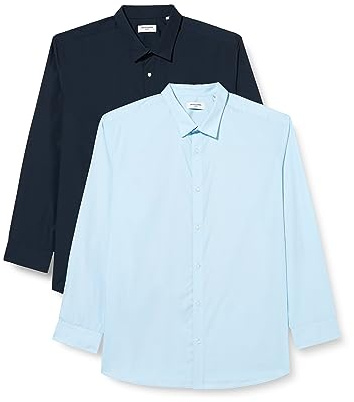 JACK&JONES PLUS Jjjoe 2 t-Shirts Ls MP Pls Chemise décontractée pour Homme, Bleu Cachemire/lot : Blazer Bleu Marine, 3XL