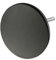 arteneur® - Badewannenstöpsel Universal Schwarz Matt | Dreifach Dichtung | Verstellbar | Rostfrei | Extra Schwer für stabilen Halt | Stöpsel Badewanne Zubehör