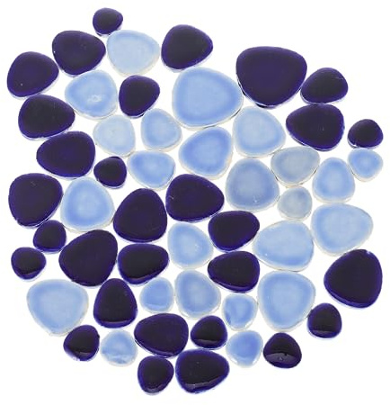 KONTONTY 1sacchetto Pietre Mosaico Ceramica Per Pietre Decorative Per Creazioni Materiale Per Piastrelle Artigianali Con Superficie Liscia e Naturali Per Decorazioni Domestiche e Progetti