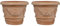 Biscottini Lot de 2 pots pour plantes d'extérieur L40 x PR40 x H30 fabriqué en Italie – vases en terre cuite grands pour l'extérieur – vases pour plantes d'extérieur – Grand pot d'extérieur