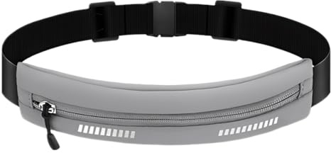 CATOR 1 pezzi Ceinture Running Homme et Femme, Sac Banane Étanche de Course a Pied, Sport, Jogging, Footing, Courir, Ceinture Course a Pied | Sac Course a Pied pour Tous Les Telephones (Gris)