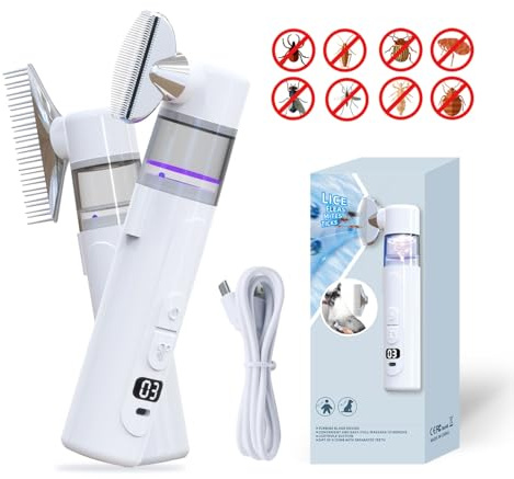 Wireless Rechargeable Lice Comb,Multifunctional Portable Electric Lice Vacuum Comb for Adults and Children,Reusable Filter Terminator Lice Comb,lice Treatment for All Hair Types