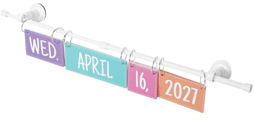 FUNOMOCYA Calendario Escolar Con Ganchos Calendario De Pared Para Educación En Casa Para Escritorio