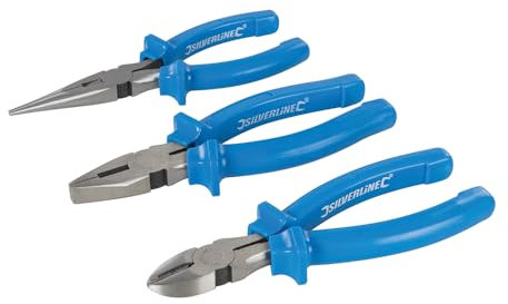 Silverline Tools 427610 - Juego de alicates, 3 pzas (160 mm)
