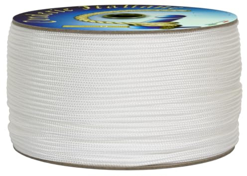 Corderie Italiane 006036685 Cordino Colorato Hobby, Bianco, Diametro 2 mm, 100 m