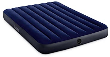 Intex 64758E Dura-Beam - Colchón de Aire estándar Downy Fiber-Tech, tamaño matrimonial, Altura de Cama de 10 Pulgadas, Capacidad de Peso de 600 Libras, la Bomba se Vende por Separado