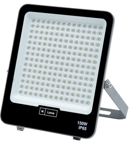 M Ledme - Faretto proiettore led napoli plus 150 W, 18.000 lumen, IP65 dimmerabile, colore luce neutra (4500 k), illuminazione esterna, uso giardino, cortili, parcheggio, hotel, navi ecc.