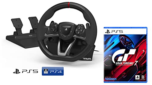 PS5 Lenkrad und Pedale Sony Playstation 4/5 Lizensiert [Neues Modell] + Gran Turismo 7