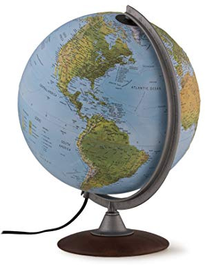 Nova Rico Tactile Relief Illuminated Globe - 30 cm