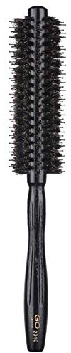 PERFEHAIR Round Brush with Natural Boar and Nylon Bristles, Small Volumizing Hair Brush- 1.7 Inch Diameter Barrel