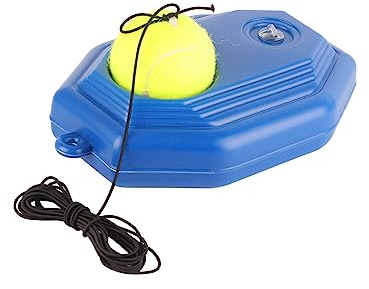 Haofy Entrenador de Pelota de Tenis, Equipo de Herramienta de Entrenamiento de Práctica de Autoestudio, Entrenador de Base de Pelota de Tenis con Cuerda Elástica de Goma