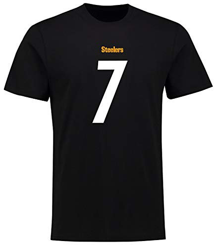 Fanatics NFL Pittsburgh Steelers Ben Roethlisberger #7 Name Number Shirt Jersey Trikot (S)