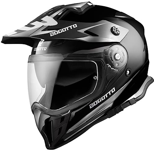 Bogotto V331 Enduro Casque, Noir, XS