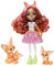 Enchantimals Filigree Fox und Tierfreunde - Puppe mit Fuchsaufdruck, Perk und 2 weiteren Tierfreunden, inklusive abnehmbarem Rock und Schuhen, für Kinder ab 4 Jahren, HNT60