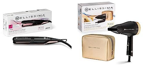 Bellissima Imetec Piastra Mini da Borsa e da Viaggio + asciugacapelli da viaggio, portatile e compatto