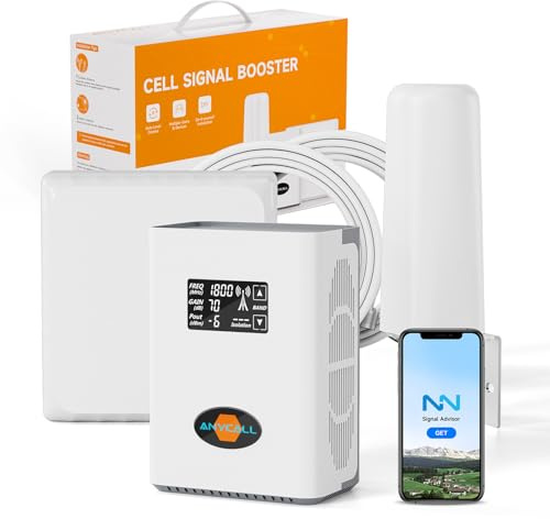 ANYCALL Amplificatore Segnale Cellulare 5G 4G LTE 3G GSM Ripetitore per Casa sulla Banda 1, 3, 7 e 8 per TIM Wind Tre e altro con Antenna Omnidirezionale