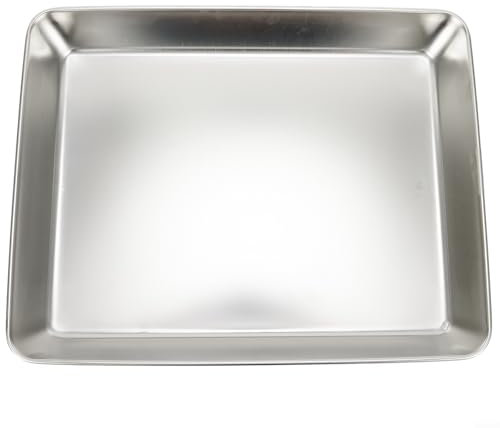 Besttoolifes Bandeja rectangular de acero inoxidable para alimentos vegetales, decoración de cocina, estilo coreano, bandeja cuadrada de acero inoxidable (40 x 35 x 5.5)