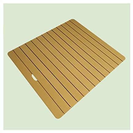 Bamboo Bath Mat for Home, Wooden Grating Board Bathroom, Waterproof Wooden Shower Mat for Tub, Spa or Outdoor Use - Water-Resistant Coating