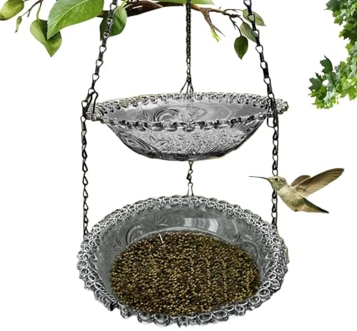 Baño De Pájaros | para Pájaros Colgantes | Pequeño Baño para Pájaros | Cagas Y Accesorios para Beber, Alimentar, Piscina, Mañana, Interior, Exterior, Jardín, Terraza, Pabellón, Enrejado