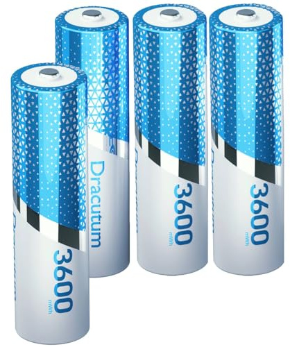 1.5V wiederaufladbare AA Lithium Akkus 4 Stück, 3600mWh Lithium wiederaufladbare langlebige Doppel A Lithium Ionen Batterien