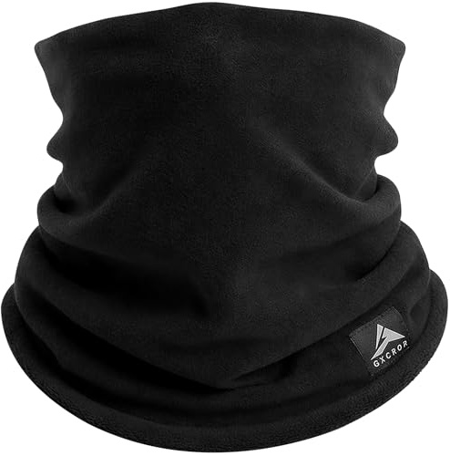 GXCROR Cache-cou d’hiver, écharpe tube en polaire réversible, masque facial coupe-vent pour hommes et femmes