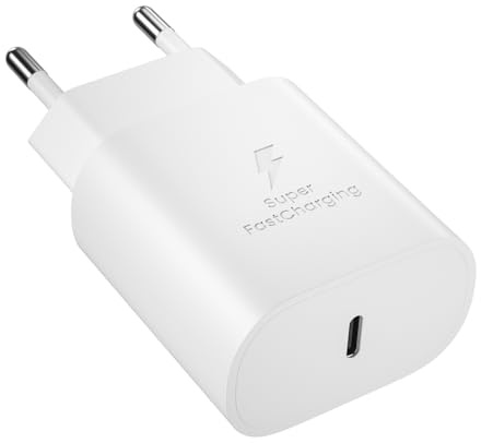 25W USB C Chargeur Rapide pour Samsung Galaxy A17 A16 A15 A56 A55 S25 S24 S23 S22 S21, Prise USB C, pour iPhone 17 16 15 14 13 12 11 Pro Max, Embout Secteur Téléphone Portable Adaptateur Bloc Type-C