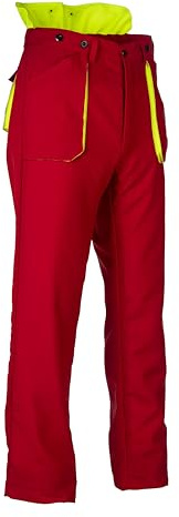 Oregon Yukon Kettensägen-Schnittschutzhose, Rot, Typ A Klasse 1, XL