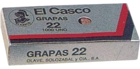 El Casco 129163 - Caja de 1000 grapa galvanizadas Nº 22 22/6G