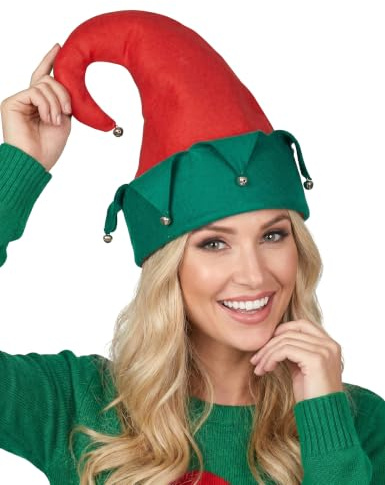 Chapeau lutin avec grelots Noël adulte