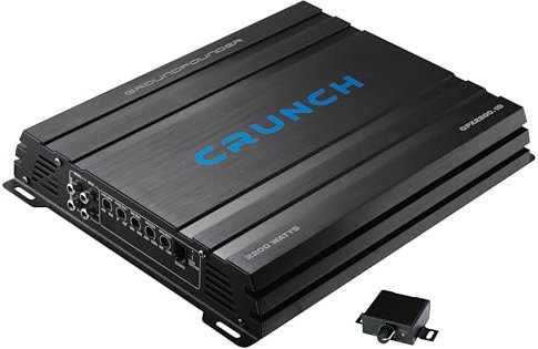 CRUNCH AMP GP-Serie GPX-2200.1D 2200 Watt 1 Kanal (Mono) - Auto-Endstufe geeignet für Subwoofer-Betrieb