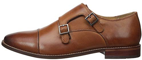 Florsheim Montinaro Double Monk Strap für Herren, Sattel Tan Smooth, 43.5 EU