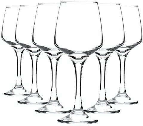 Argon Tableware Tallo Collection Lot de grands verres à vin blanc de 24 à 295 ml Passe au lave-vaisselle pour restaurant, enterrement de vie de jeune fille, célébrations
